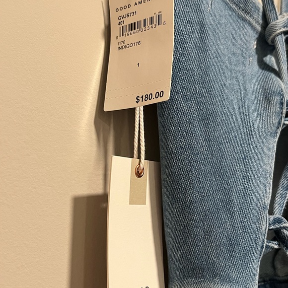 Good American Jean Jumpsuit - NEVER WORN - tags still on! Size 1 - Picture 3 of 5